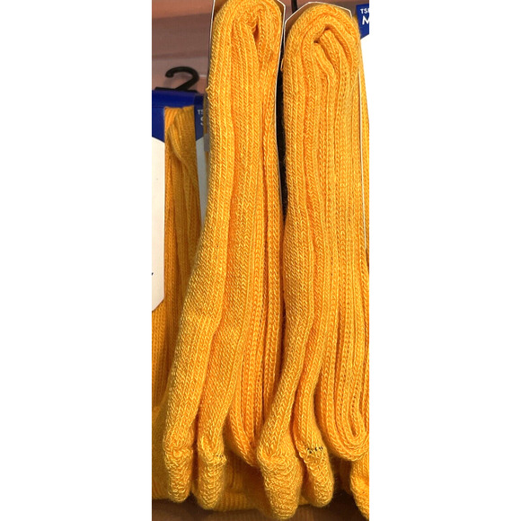 TCK 2 Pairs Multisport Socks Football Soccer Baseball Softball Unisex Gold Small - Picture 5 of 5